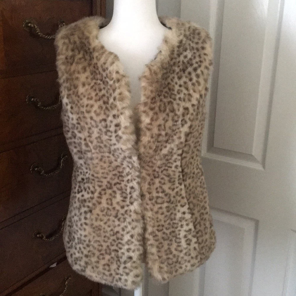 Cheetah print vest